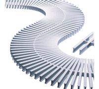 Naturii griglia astral 245mm Modulo Reversibile per Bordo sfioro piscina 1 MT