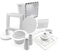 Naturii Skimmer per Piscine Fuori Terra e Interrate Compatibile Gre AR100, Kit Completo con Cestello e Accessori, Adatto a Trasformazione da Filtro a Cartuccia a Filtrazione a Sabbia