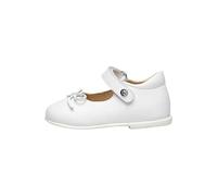 NATURINO Ballerine in Pelle con Fiocco, Bianco-Argento 31