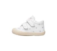 Naturino Cocoon VL-Scarpine Primi Passi in Pelle con Stampa Cuori-Bianco, Bianco-Argento 17