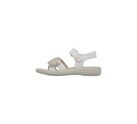 Naturino Sandali in pelle con cuori, Bianco-Platino 24