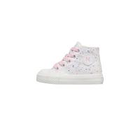 Naturino Sneakers alla Caviglia in Tessuto, Bianco-Rosa- 28