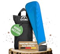 NATURIZ® Cuneo Spaccalegna Professionale 2,3 kg incl. Borsa & Cappuccio Protettivo - Cuneo da Spacco Rotante Extra Affilato per una Spaccatura Sicura e Facile del Legno, Blu