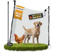 NATURIZ® Recinzione di vimini in 15 m/20 m/25 m x 90 cm, set completo - Recinzione mobile per cani e polli estremamente stabile, senza corrente, verde (cancello di recinzione)