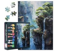 Naturlandschaft, puzzle da 1000 pezzi, per adulti, puzzle da 1000 pezzi, difficile e impegnativo, tema, scogliera, 70 x 50 cm, regalo e accessori per la casa (serie foresta)