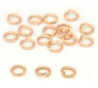 NaturSchatulle Anelli di piegatura in argento 925, 18 carati, oro rosa, Ø 3 - 10 mm, 3 pezzi, anelli di collegamento, occhielli, fai da te, gioielli senza nichel (10 mm)