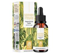 Naturtreu SonnenFreund Vitamina D3 + K2 MK7 per vegani - 30 ml