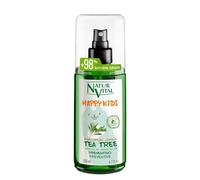 NaturVital - Spray districante Tea Tree Happy Kids, per bambini e ragazze, con Tea Tree biologico certificato, naturale e ipoallergenico, senza parabeni, coloranti e silicone, 200 ml