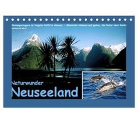 Naturwunder Neuseeland - in Bild und Text (Tischkalender 2026 DIN A5 quer), CALVENDO Monatskalender: Das schönste Ende der Welt