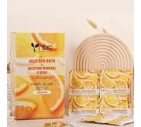 Natury Nails by nbc Jelly Spa Pedicure Professionale Pearl Glow - Kit bagno di gel per piedi e minerale a dissoluzione in 2 fasi, forniture per salone di unghie, senza parabeni, scatola da 30 pezzi