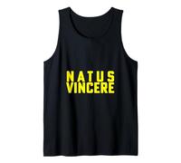 Natus Vincere - Latino per "nato per vincere" Motivazionale Canotta