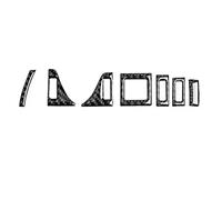 NATWEE Compatibile con A4 B9 A5 2017 2018 2019 2020 2021 2022 2023 2024 Car Air Vent Uscita Lampeggiatore di Emergenza Interruttore Trim Cornice Adesivi Trim d'Aria condizionata(color1)