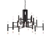 NATWEE Lampadario Sputnik Semplice e Moderno Lampadario a LED Lampadario a Sospensione di metà secolo Plafoniera Dorata per Cucina Sala da Pranzo Soggiorno, 36 luci-Nero 36 luci It's so Kind of You