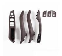 NATWEE Maniglia della portiera dell'auto Gruppo Maniglia Interna Porta Interna Con Guida A Sinistra Set Avvolgente Originale Compatibile Con BMW Serie 5 F10 F11 F18 2010-2017(RHD-mocca)