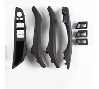 NATWEE Maniglia della portiera dell'auto Gruppo Maniglia Interna Porta Interna Con Guida A Sinistra Set Avvolgente Originale Compatibile Con BMW Serie 5 F10 F11 F18 2010-2017(LHD-black)