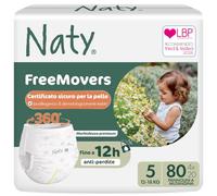 Naty FreeMovers Pannolini a Mutandina, Taglia 5 (12-18kg), 80 pezzi