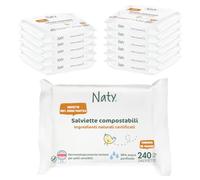 Naty Salviettine per Neonati e Bambini, 98% Acqua, 240 pezzi (12 conf.)