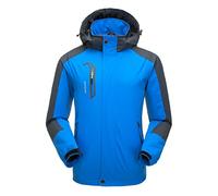 Naudamp Giacca da Uomo Impermeabile Esterna Giacca da Pioggia Leggera Softshell Arrampicata Abbigliamento da Trekking Giacca a Vento Multitasche da Montagna
