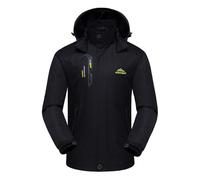 Naudamp Giacca da Uomo Impermeabile Esterna Giacca da Pioggia Leggera Softshell Arrampicata Abbigliamento da Trekking Giacca a Vento Multitasche da Montagna