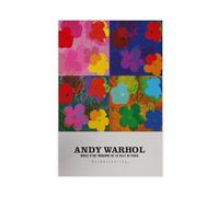 NAUEHG Poster con Andy Warhol, stampa artistica da parete moderna su tela, decorazione artistica da parete per soggiorno e camera da letto, 60 x 90 cm
