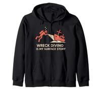 Naufragio Diver Relitto Explorer Ara Treasure Hunter Storia Felpa con Cappuccio