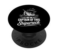 Naufragio Nautico Capitano Naufragio della nave PopSockets PopGrip Adesivo