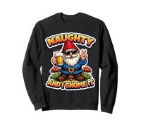 Naughty And I GNOME It Natale Holiday Mens Divertente Gioco di Parole Scherzo Felpa