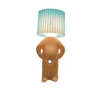 Naughty Boy Lampada da Scrivania - Omino Timido Decorazione Casa, Luce Notturna Romantica, Lampada da Comodino Creativa, Divertente Luce LED per Lettura, Illuminazione d'Atmosfera Novità (Bianco)