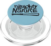 Naughty By Nature Black Classic Logo Blue PopSockets PopGrip per MagSafe