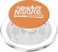 Naughty By Nature White Classic Logo Orange PopSockets PopGrip per MagSafe
