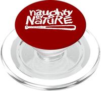 Naughty By Nature White Logo Red PopSockets PopGrip per MagSafe