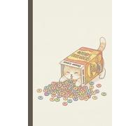 Naughty Cat Series: "Cereal Bandit" Hardback Notebook- 200 Pages - Funny Cat Journal for Cat Lovers - Cute Aesthetic Diary with Mischievous Kittens Illustration - Perfect Gift for Cat Lovers