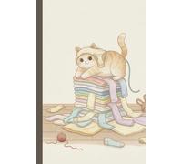 Naughty Cat Series: "Laundry Thief" Hardback Notebook- 200 Pages - Funny Cat Journal for Cat Lovers - Cute Aesthetic Diary with Mischievous Kittens Illustration - Perfect Gift for Cat Lovers