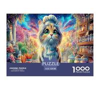 Naughty Cute Cat Jigsaw Puzzle,1000 Pezzi Classici, Per Adulti E Bambini A Partire Da 12 Anni Giochi Educativi Giocattoli Perfetto Per Appassionati Di Esperti - Decorazione Della Casa 52x38cm/1000pcs