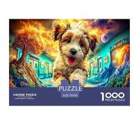 Naughty Cute Puppy Jigsaw Puzzle,1000 Pezzi Classici, Per Adulti E Bambini Da 14 Anni E Più Giochi Del Cervello Perfetto Per Appassionati Di Esperti - Regalo Per Amore E Amico 70x50cm/1000pcs