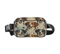 Naughty Dog Moda Carino Running Belt Bag Marsupio per le Donne Uomini Piccolo con Cinghia Regolabile per Allenamento Corsa Escursionismo bolsas de cintura para mujer