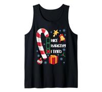 Naughty Ho Provato Natale Uomini Donne Divertente Natale Canotta