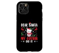 Naughty List Funny Family Caro Babbo Natale mio cugino lo ha fatto Custodia per iPhone 11 Pro