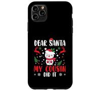 Naughty List Funny Family Caro Babbo Natale mio cugino lo ha fatto Custodia per iPhone 11 Pro Max