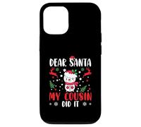 Naughty List Funny Family Caro Babbo Natale mio cugino lo ha fatto Custodia per iPhone 12/12 Pro