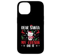 Naughty List Funny Family Caro Babbo Natale mio cugino lo ha fatto Custodia per iPhone 14