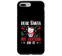 Naughty List Funny Family Caro Babbo Natale mio cugino lo ha fatto Custodia per iPhone 7 Plus/8 Plus