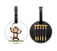 Naughty Monkey - Borsa portaoggetti per tee da golf, facile da trasportare e più efficiente nel giocare a golf, colore: Nero