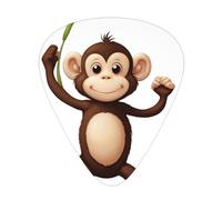 Naughty Monkey - Set di 12 plettri per chitarra, sottili, medi e spessi, adatti per chitarra, basso, chitarra elettrica e ukulele