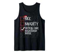 Naughty Nice Critical Care Registered Nurse - Lista di Natale Canotta