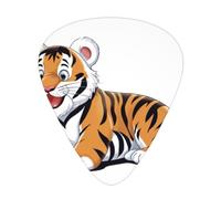 Naughty Tiger - Set di 12 plettri per chitarra, sottili, medi e spessi, adatti per chitarra, basso, chitarra elettrica e ukulele