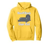 Nauset Beach Orleans Rustic Whimsy Cute Harbour Seal Coastal Felpa con Cappuccio