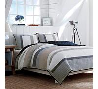 Nautica 201246 Cotone Reversibile Quilt, Twin, Tideway, Tan/Grey, Full/Queen