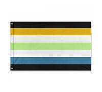 Nautica Bandiera Aroace Agender Pride Robuste Bandiera Da Giardino Con 2 Occhielli Bandiere Giardino Per Decorazioni Balcone Piantone 3X5 Ft