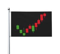 Nautica Bandiera Forex Stock Market Crypto Trading Candlestick Con 2 Occhielli Striscione Robuste Decorazioni Da Esterno Per Casa Vacanza Fattoria 3X5 Ft